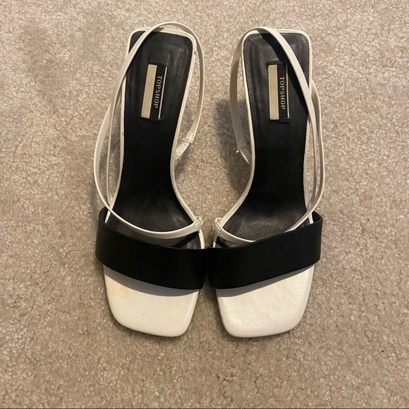 Topshop white and black HEELS - Picture 3 of 10